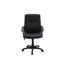 Silla de Trabajo de Oficina en Color Negro - 95/85x61x58 cm, Diseño Ergonómico con Reposabrazos para Mayor Comodidad.